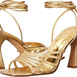 Vince Camuto Gold Strappy Sandals 7M